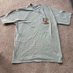 Vintage green Hawaii Crazy Shirts Road Trip tee